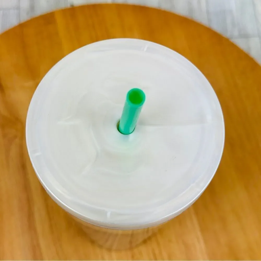 Starbucks Pearl Holographic‎ Siren Mermaid Tumbler Venti Cup White Green 24oz